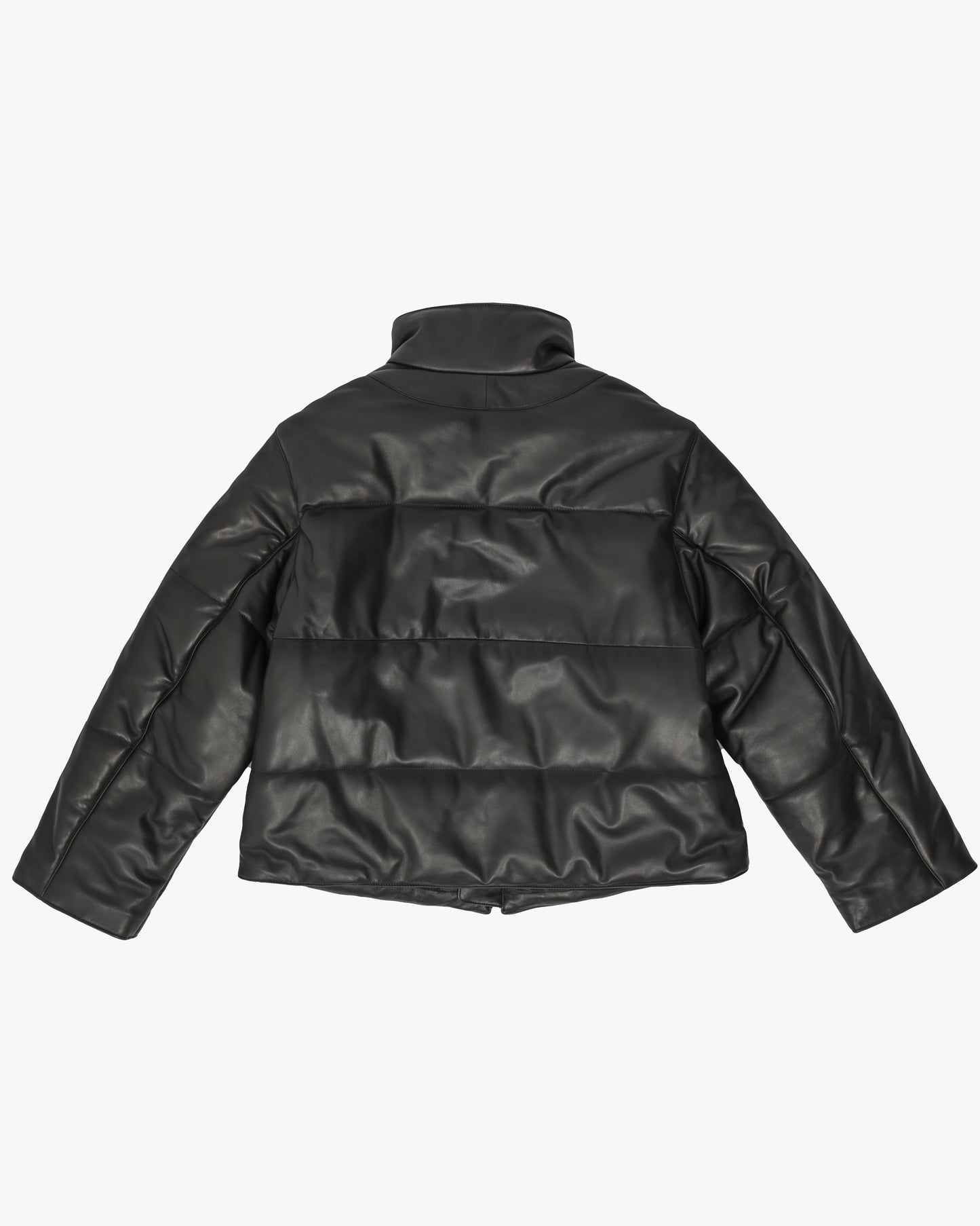 Leather Foulard Puffer