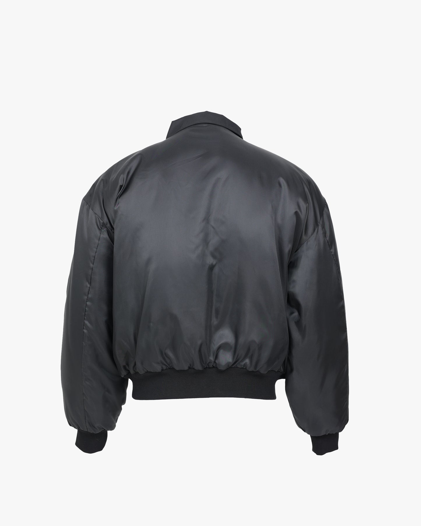 Contrast Satin Puffer Jacket