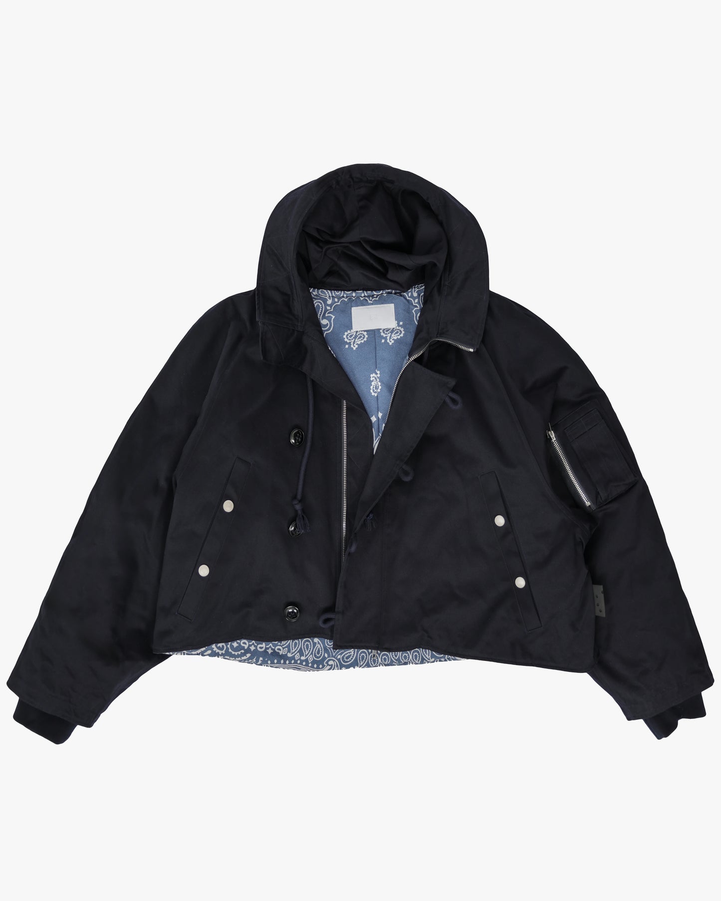 Bandana Lined Cropped Jacket