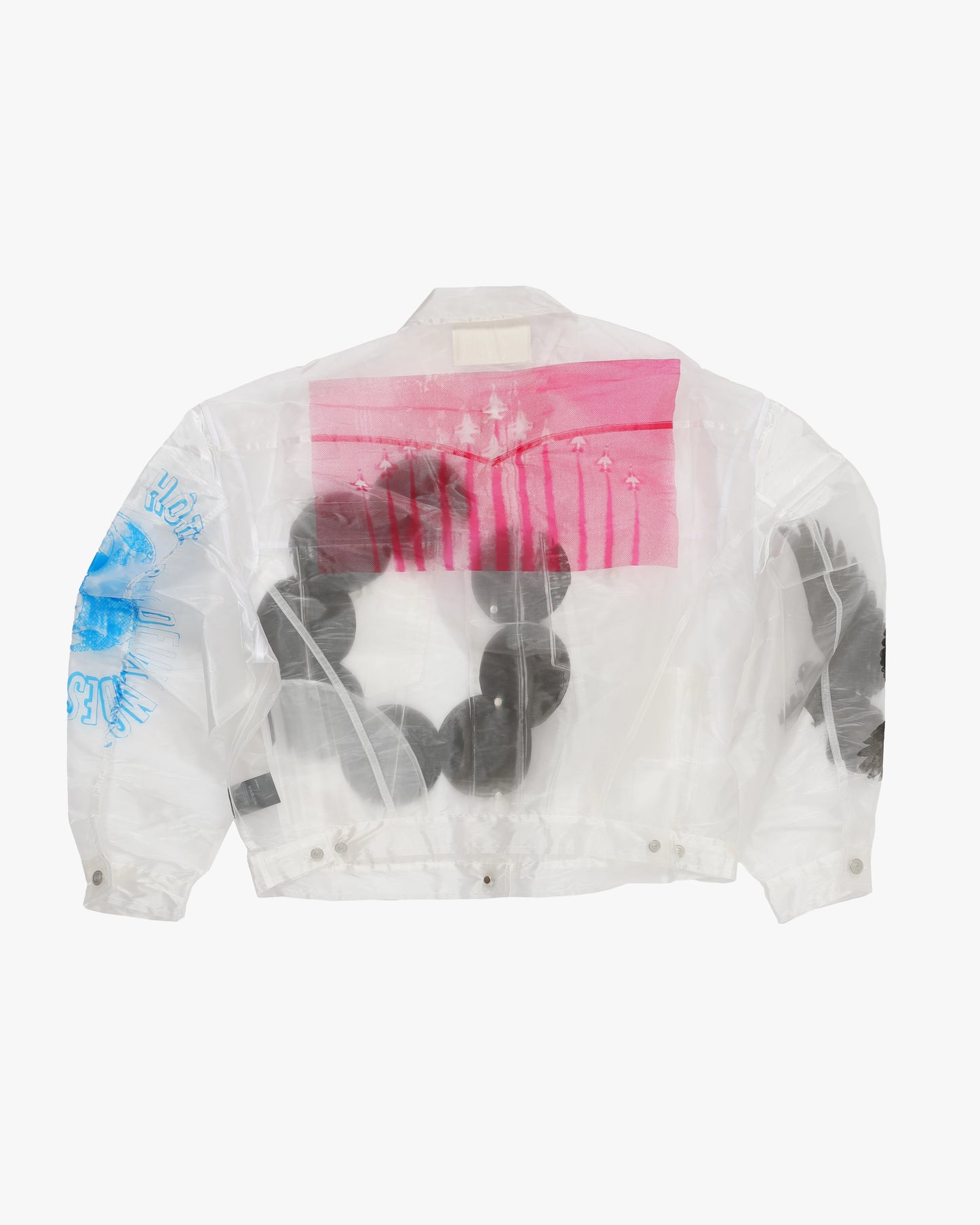 Printed Organza Overlay Jacket