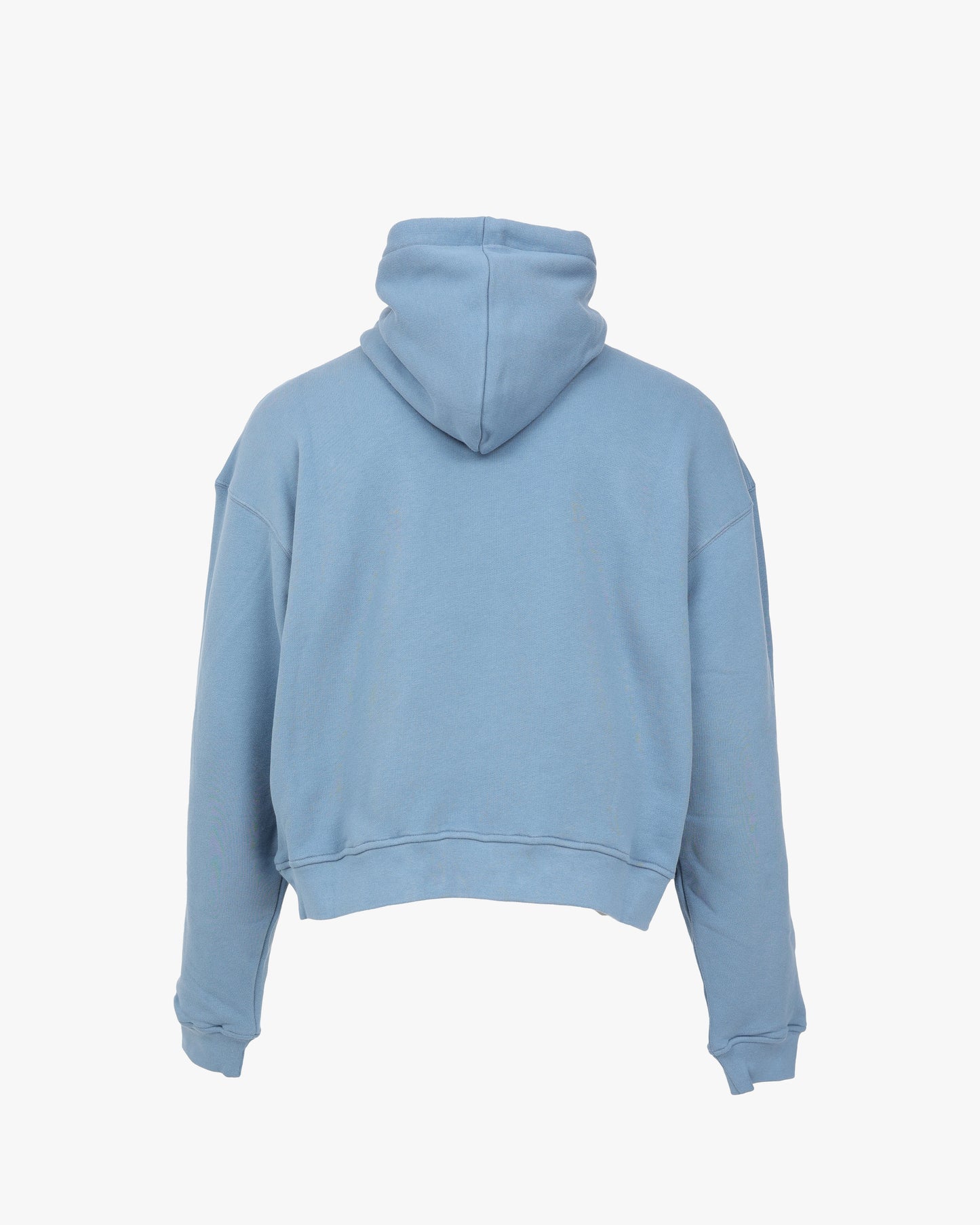 Boxy Cropped Zip Hoodie